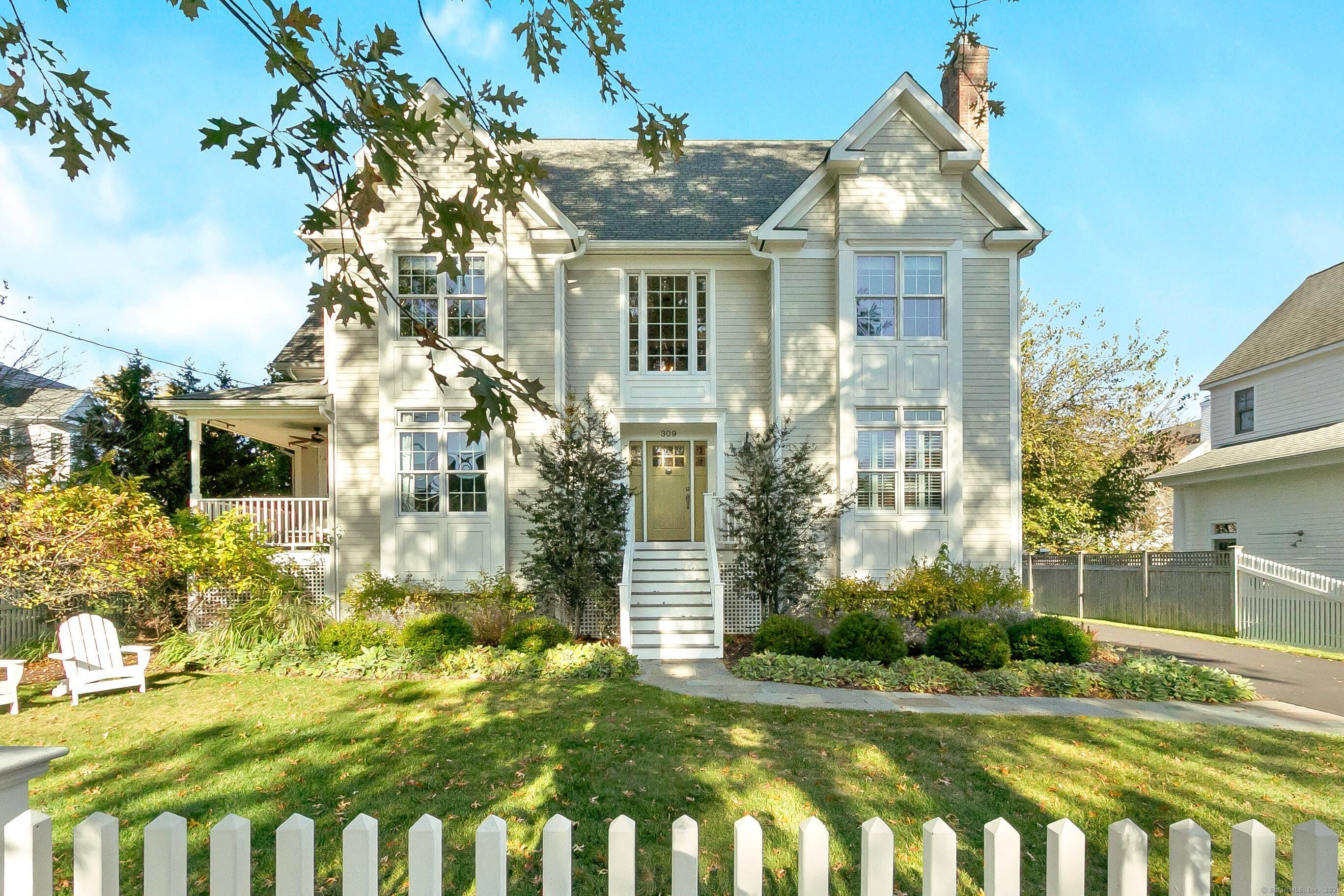 Inspired living meets coastal New England charm at 309 Birch Rd in Fairfield.
