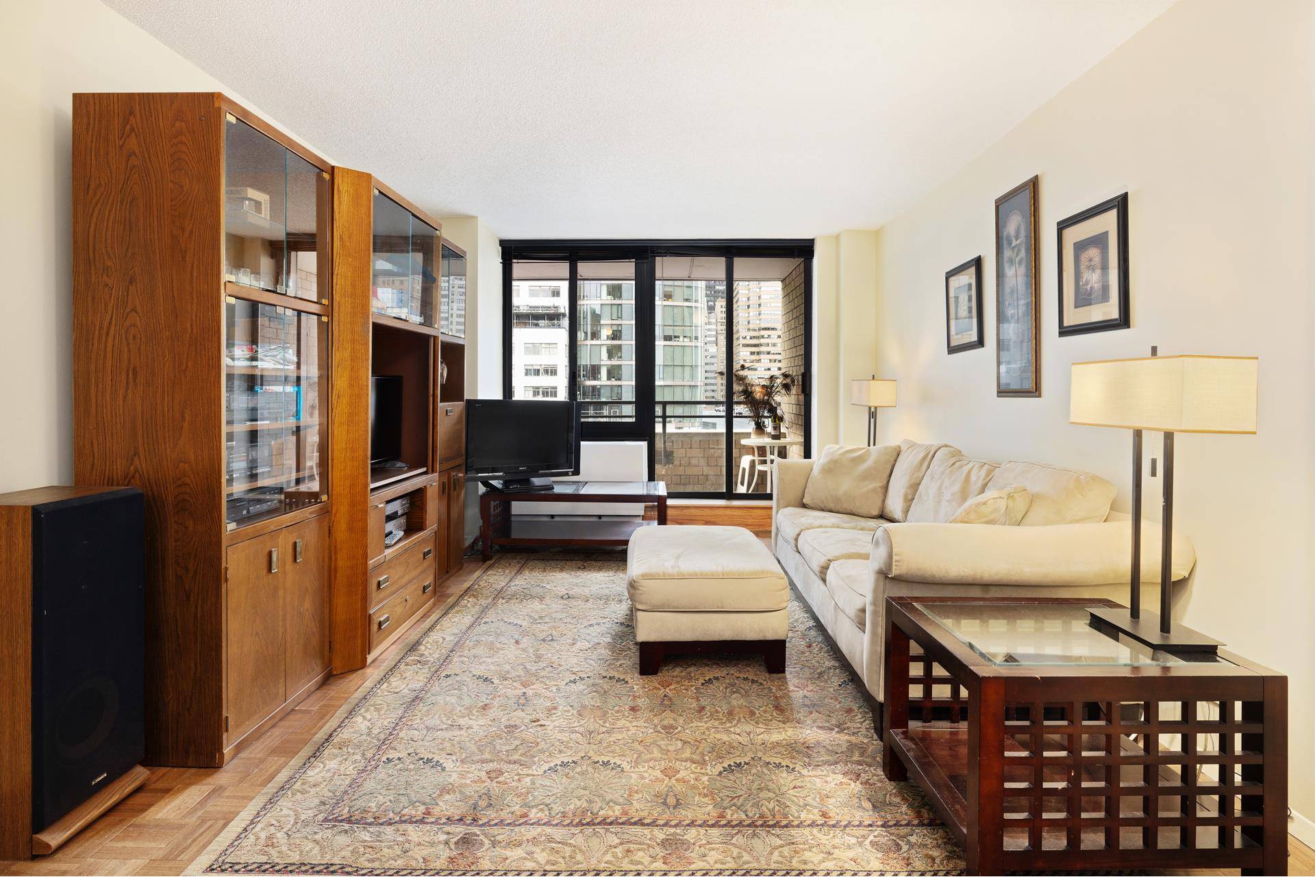 Large One bedroom in the most sought after South End Ave section of Battery Park City.