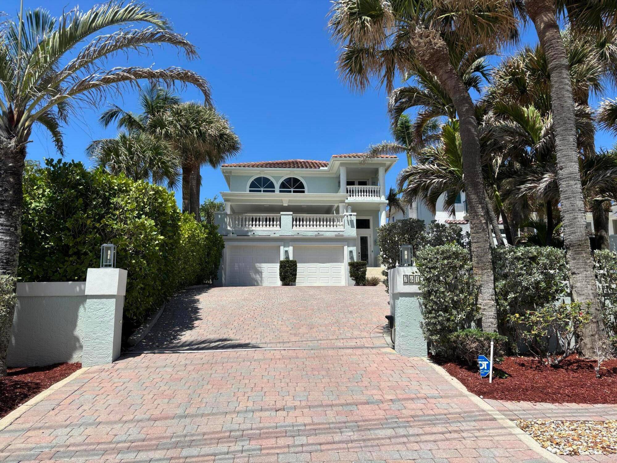 Spectacular 2 story CBS home on Ocean Drive in Juno Beach completely remodeled in 2021.