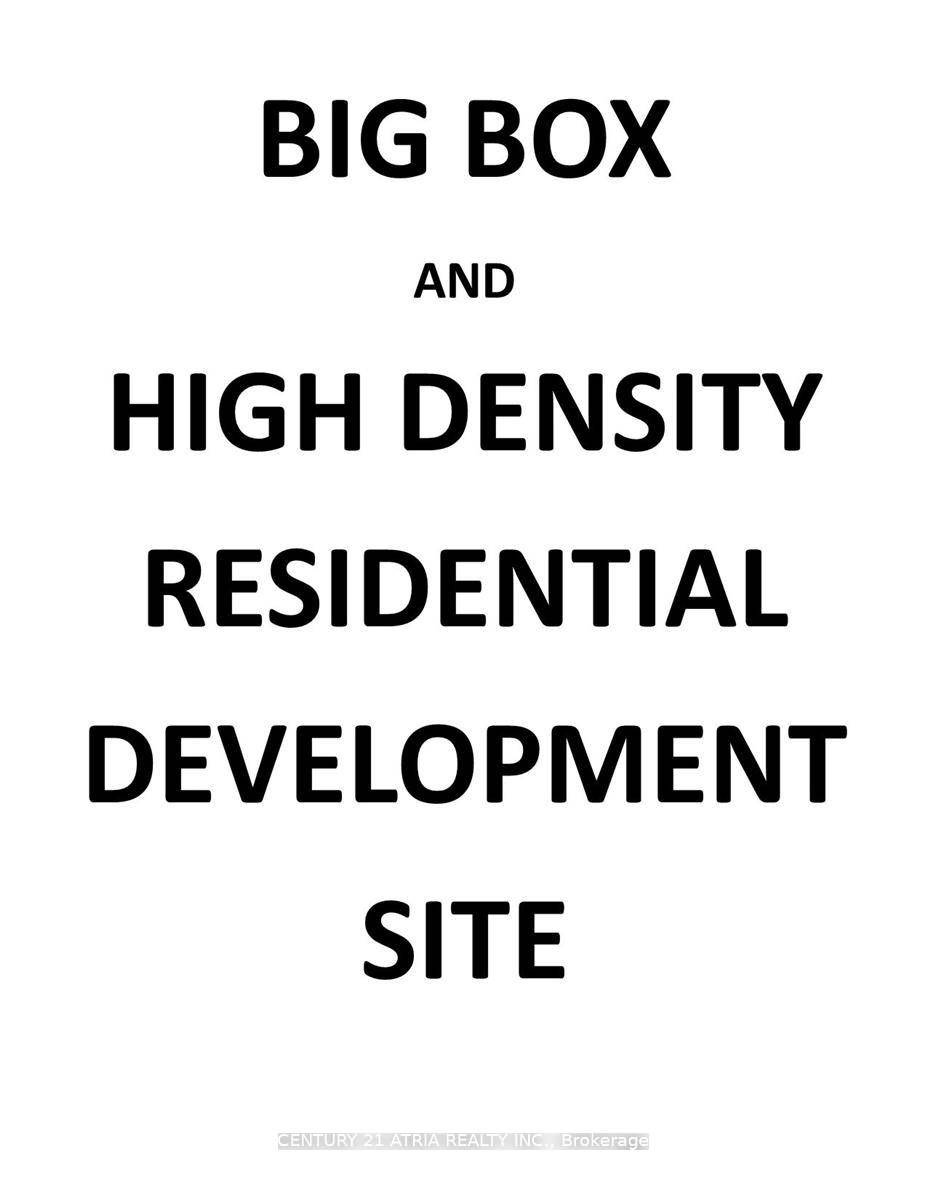 BIG BOX RETAIL AND HIGH DENSITY RESIDENTIAL DEVELOPMENT SITE.