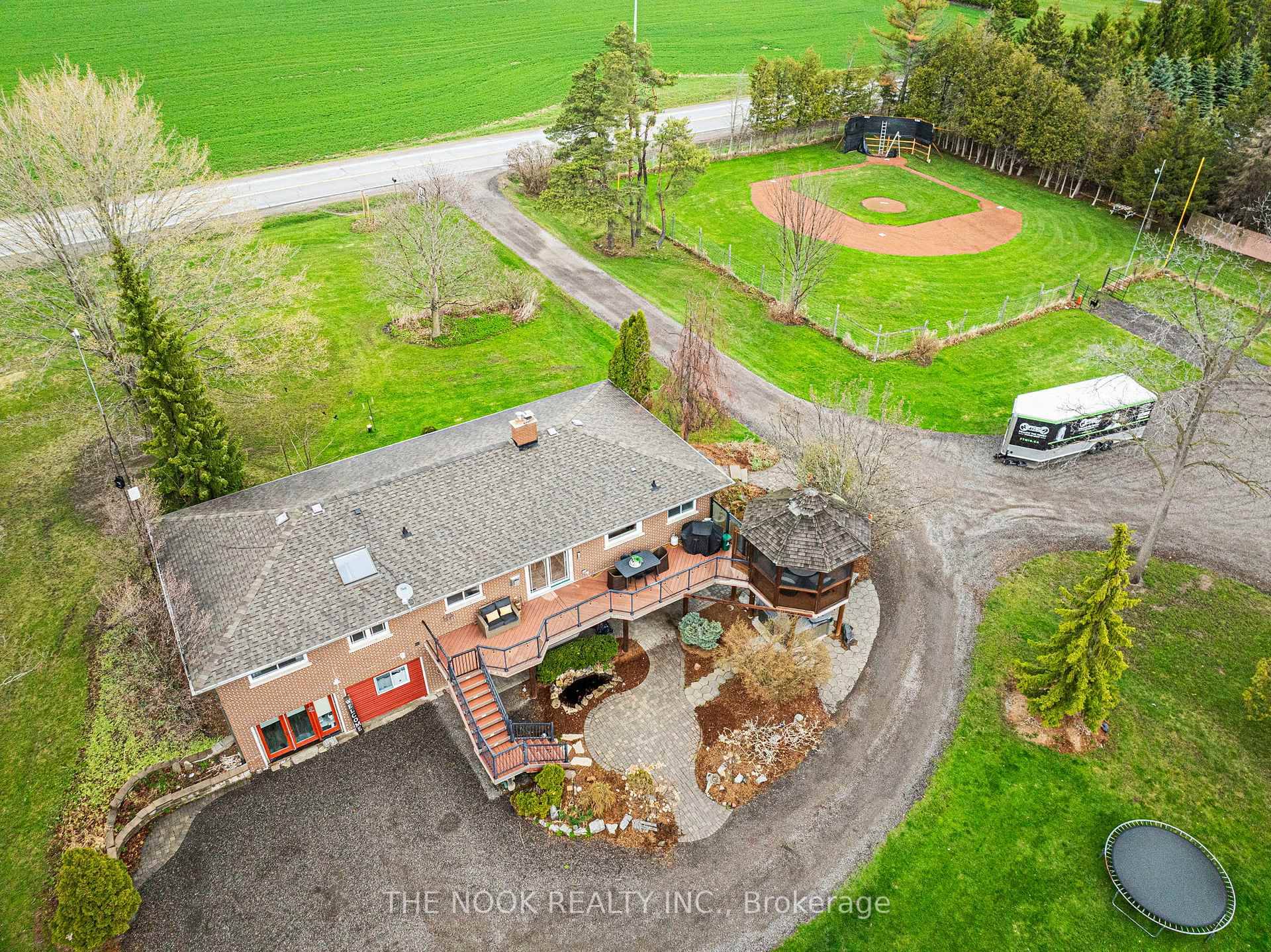 Incredible 10 Acre Country Retreat In Sought After Clarington, With Your Own Baseball Diamond !