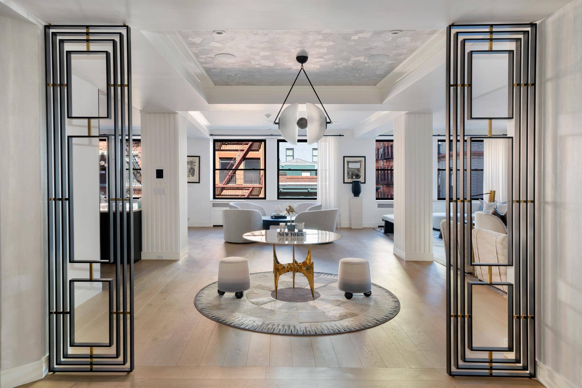 Located on one of Tribeca's most coveted cobblestone streets, Apartment 4 is a renovated 5 bedroom full floor residence that offers unparalleled sophistication and elegance.