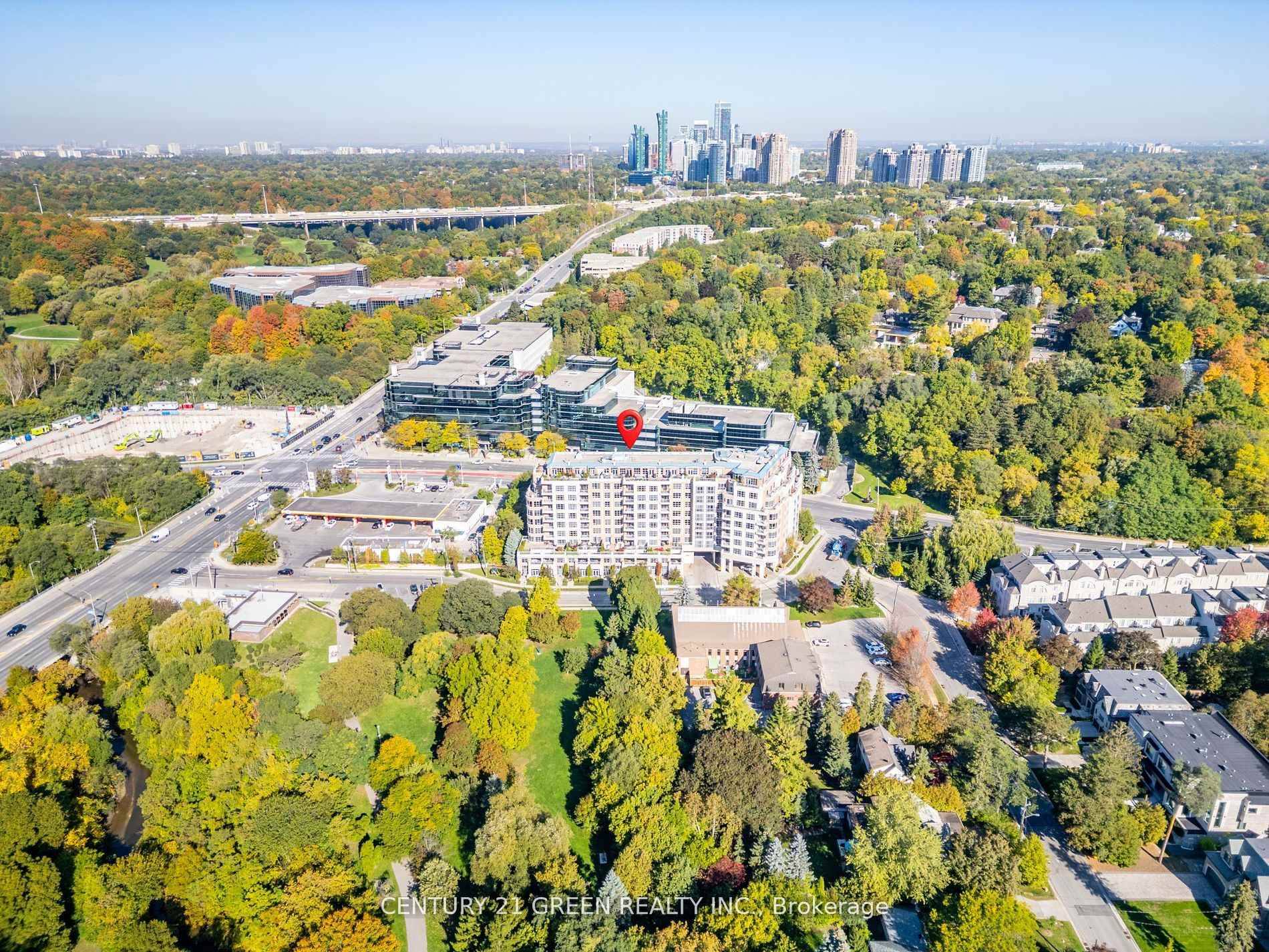 1340 Sq ft Suite at 10 Old York Mills offers a bright and elegant south facing view overlooking the park.