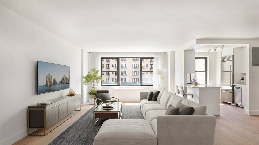 serene amp ; stylish, corner, 2BR 2Bth apartment with large separate dining area, lovely city views, open kitchen with breakfast bar amp ; top line appliances, fully renovated bathrooms, large ...