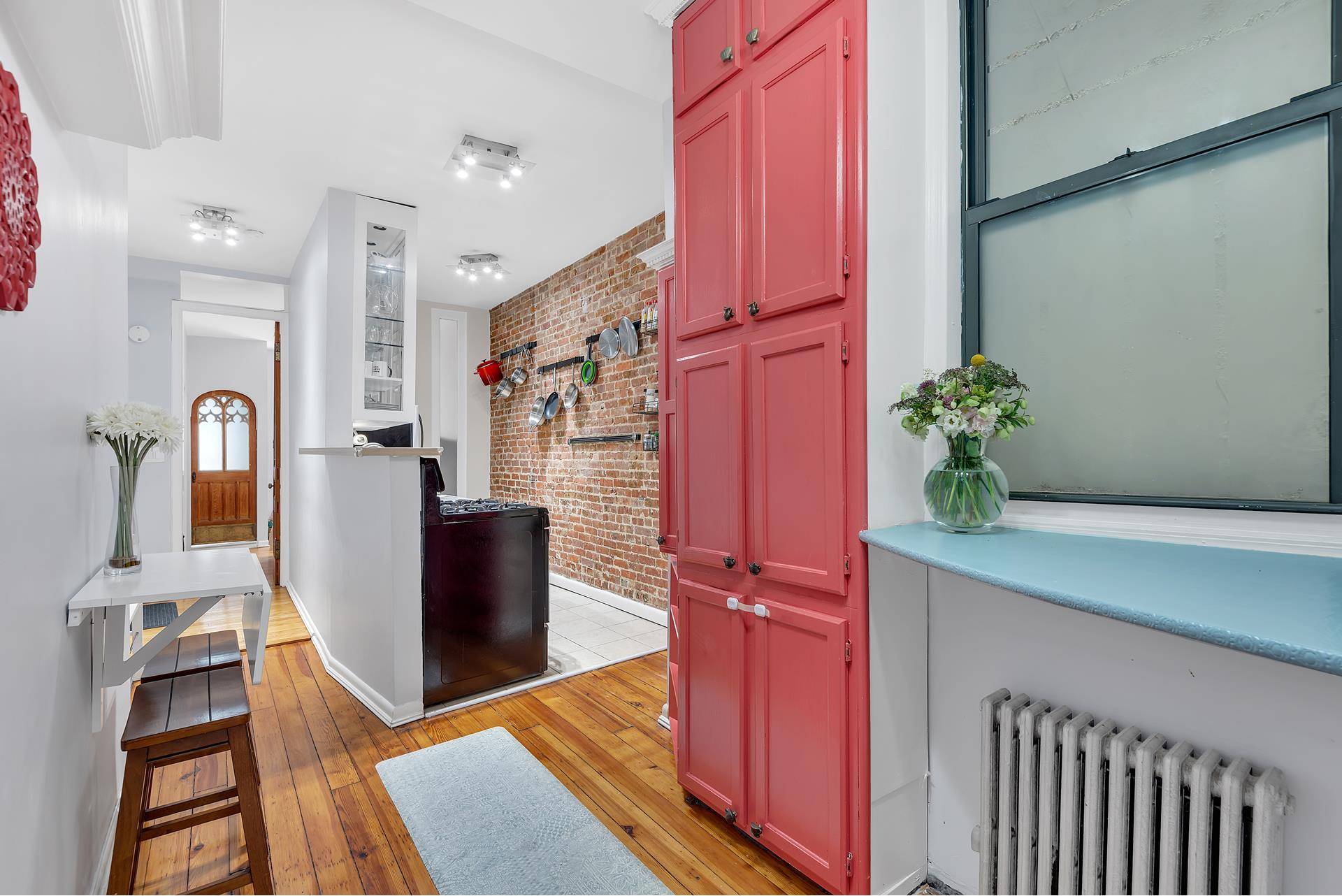 The Perfect Starter Home 1BR 1BA plus home office in a Charming Brownstone Setting Welcome to this beautifully updated and meticulously maintained one bedroom residence, offering a harmonious blend of ...