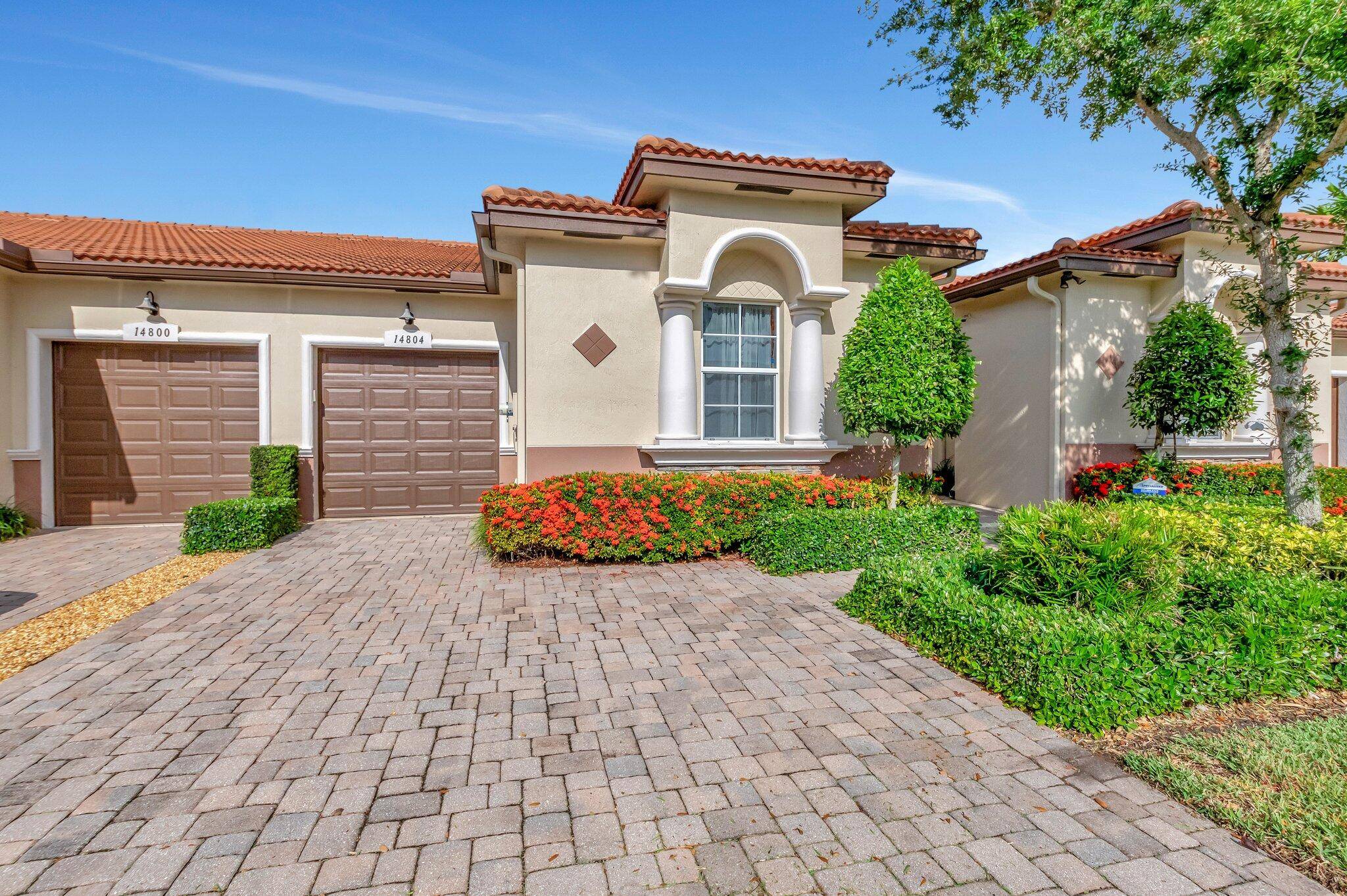 Awesome ''Adrano'' 1 story villa with 3 bdrm 3bath and 1 car garage with wonderful water view.