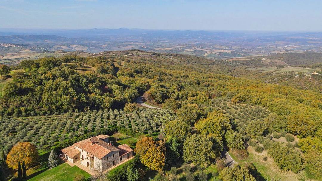 28-hectare organic and agritourism farm with farmhouse, 4 flats, 6 bedrooms and 6 bathrooms for sale in Maremma, in the municipality of Cinigiano.