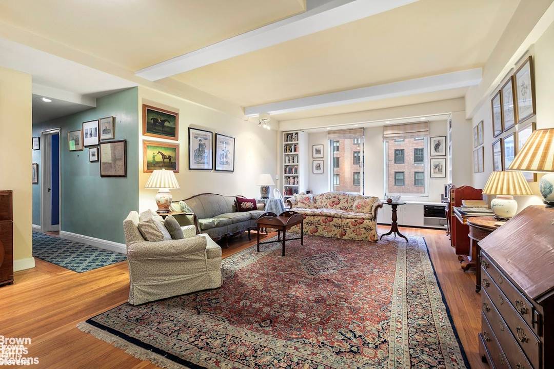 Lovely, commodious amp ; well proportioned five and one half rooms on high floor in classic Emery Roth Bldg.