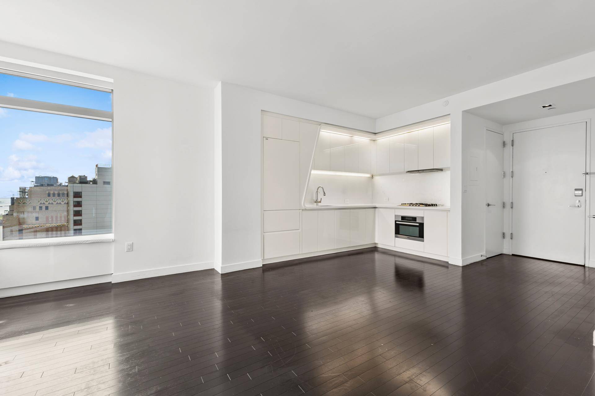 Views of 9 11 Memorial Park, Statue of Liberty, the river, city of Manhattan and beyond from every window of your residence.