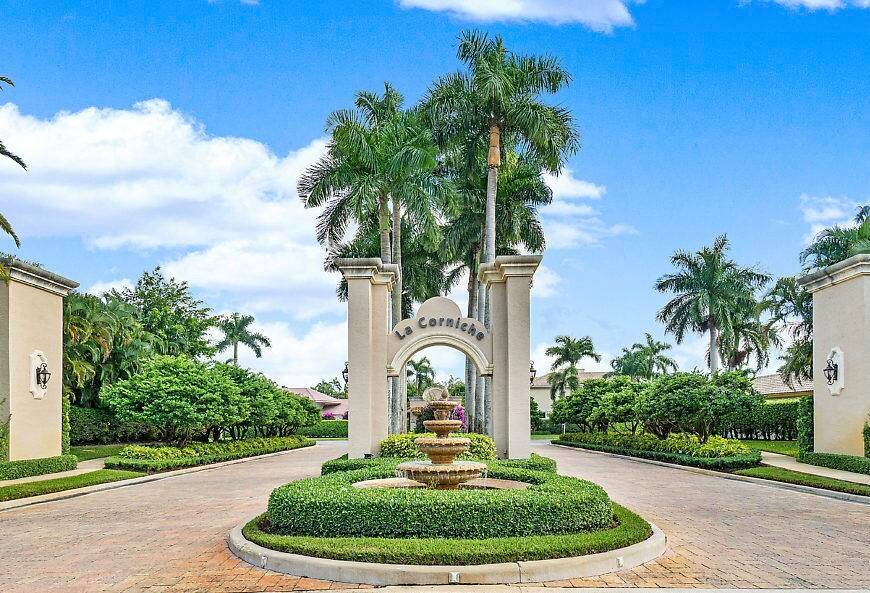 Spacious single story residence with one of the most captivating garden views in Boca Pointe.