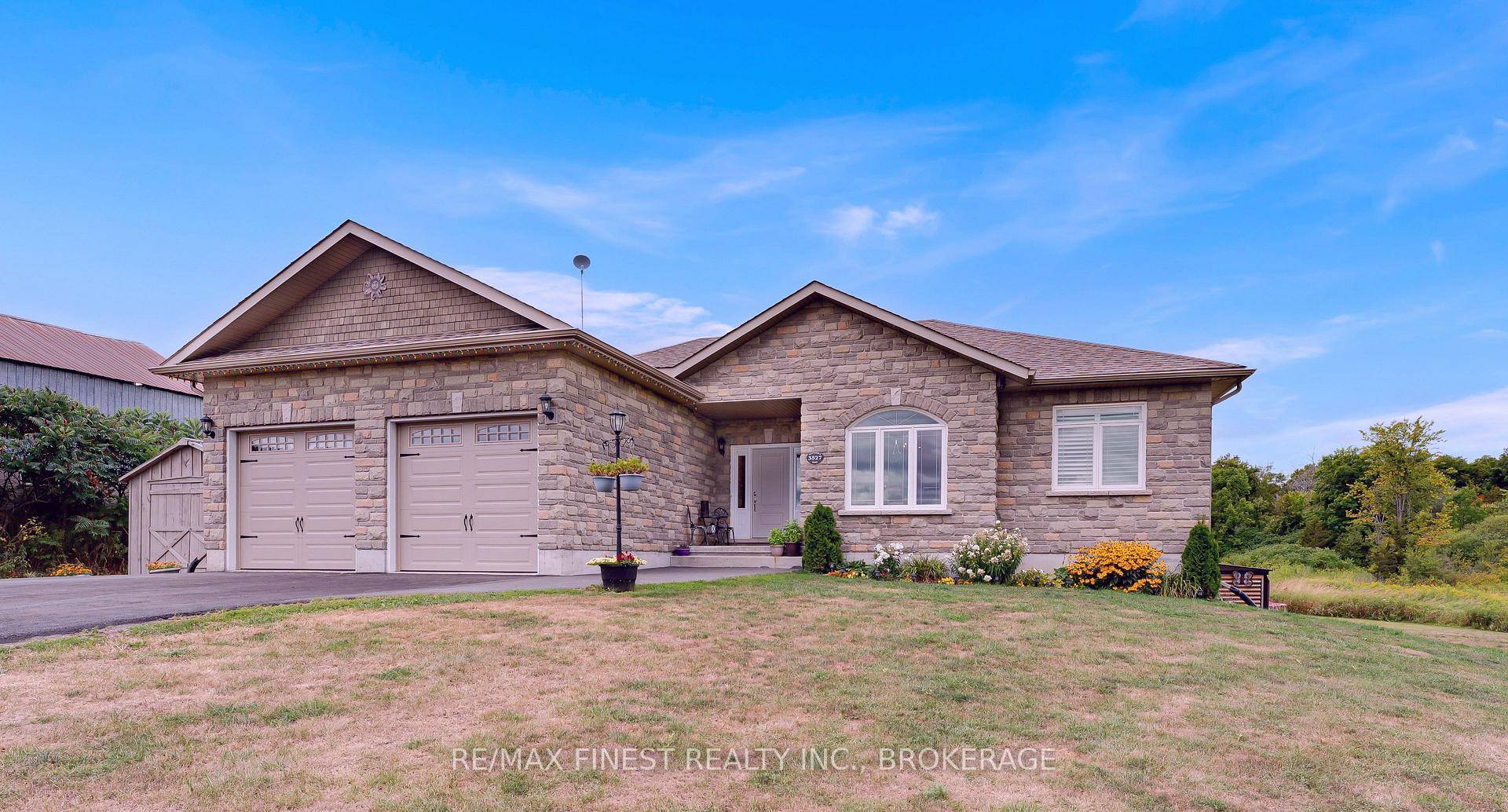 Its a rare find, a custom quality built 1765 sq ft bungalow on 3 acres only 10 minutes from the 401.