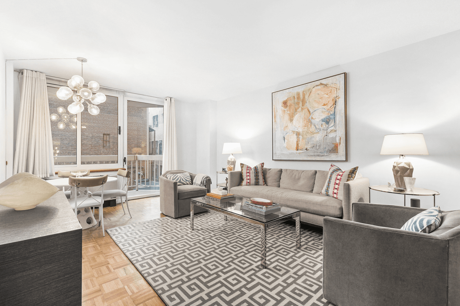 Spacious one bedroom with a private balcony, brand new kitchen and walk in closet in a full service building on the heart of the Upper West Side !