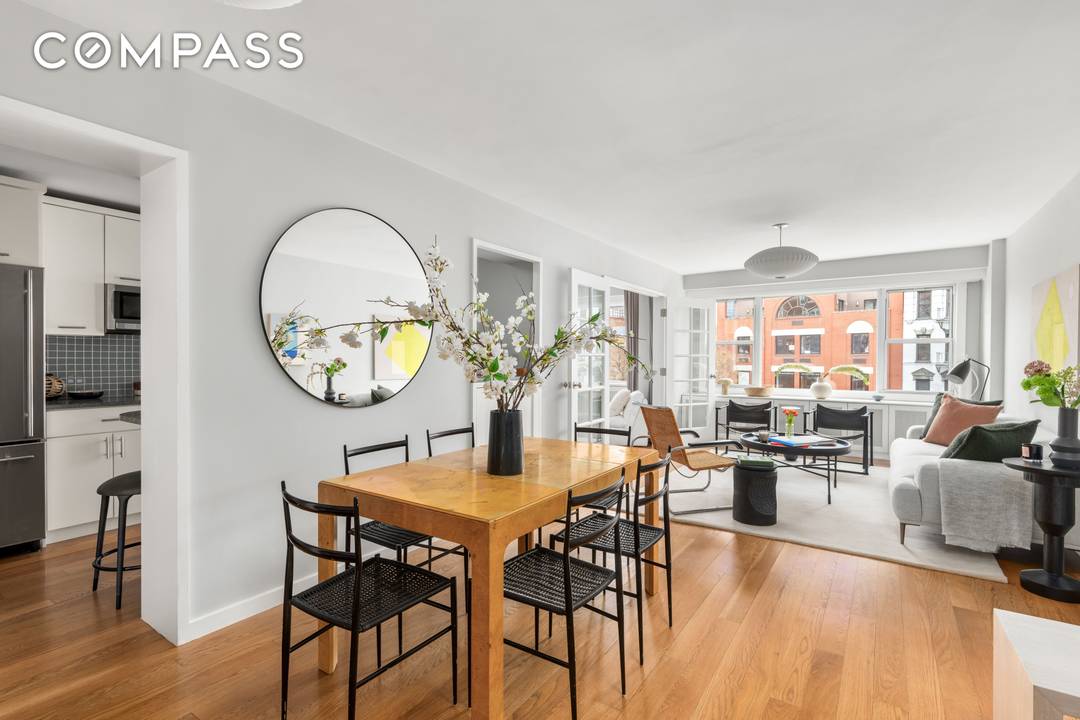 Rarely available and desirable elegant, bright and spacious TWO BEDROOM home crossroads of Soho and the West Village !
