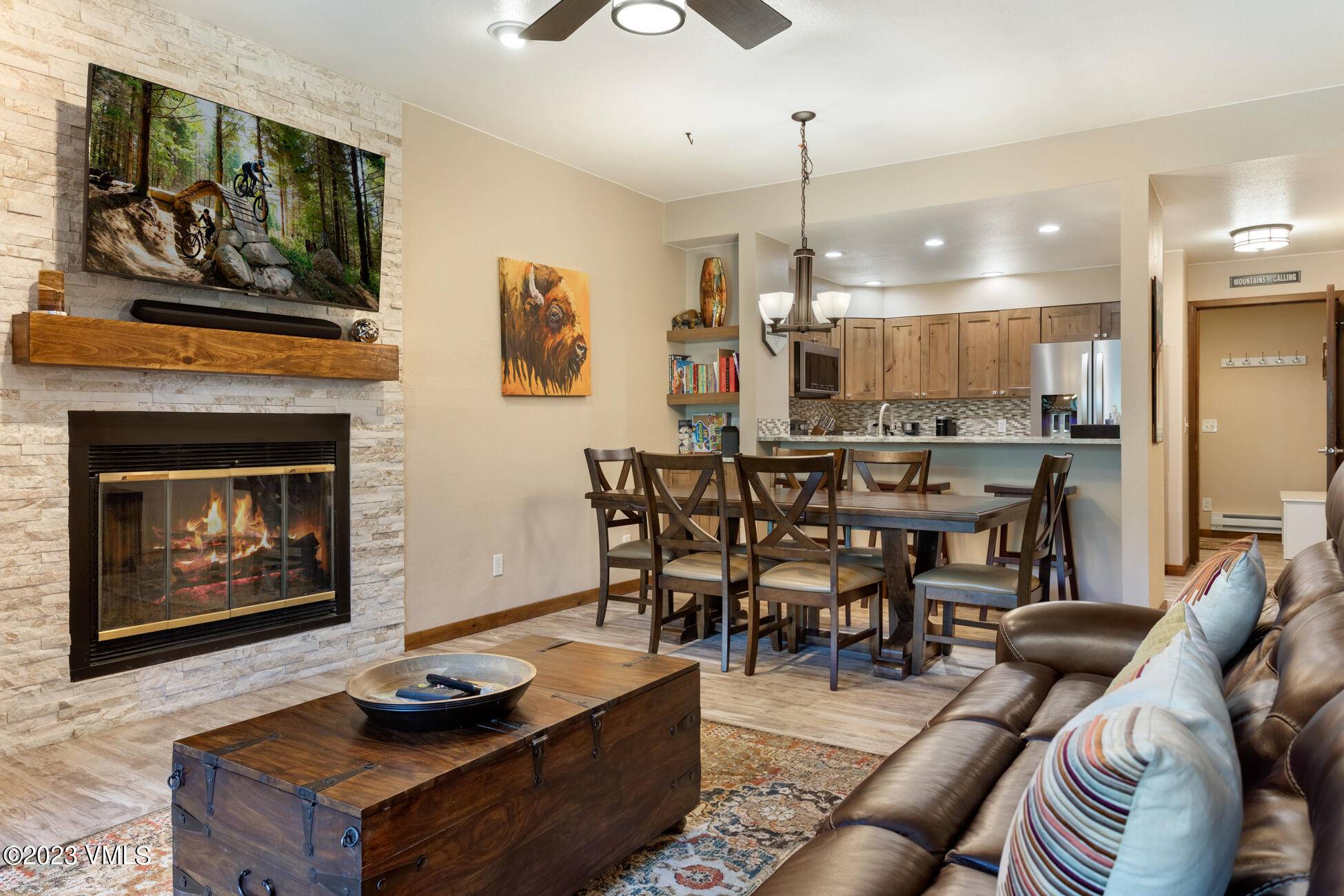 Enjoy the melodic sounds of the Eagle River from this coveted SunRiver 2 bedroom condominium.