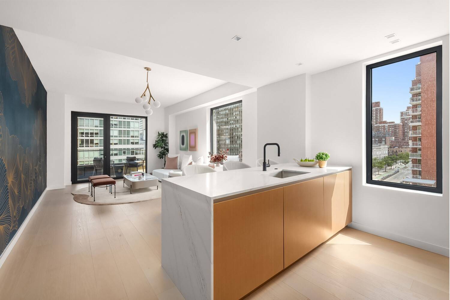 Residence 802 is a stunning 1, 052 square foot, two bedroom, two bath residence that epitomizes luxury and modern sophistication, complemented by an intimate 51 square foot private terrace that ...
