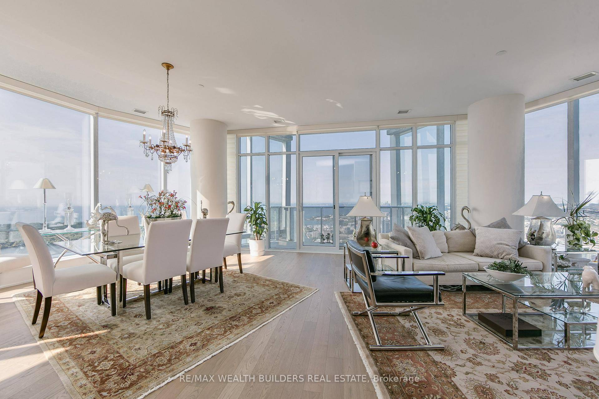 Spectacular 3 Bedroom Family Room Which Could Be 4th Bedroom At Tridel's Ten York Spacious With Panoramic Views Of The City And Lake with south west and north exposure.