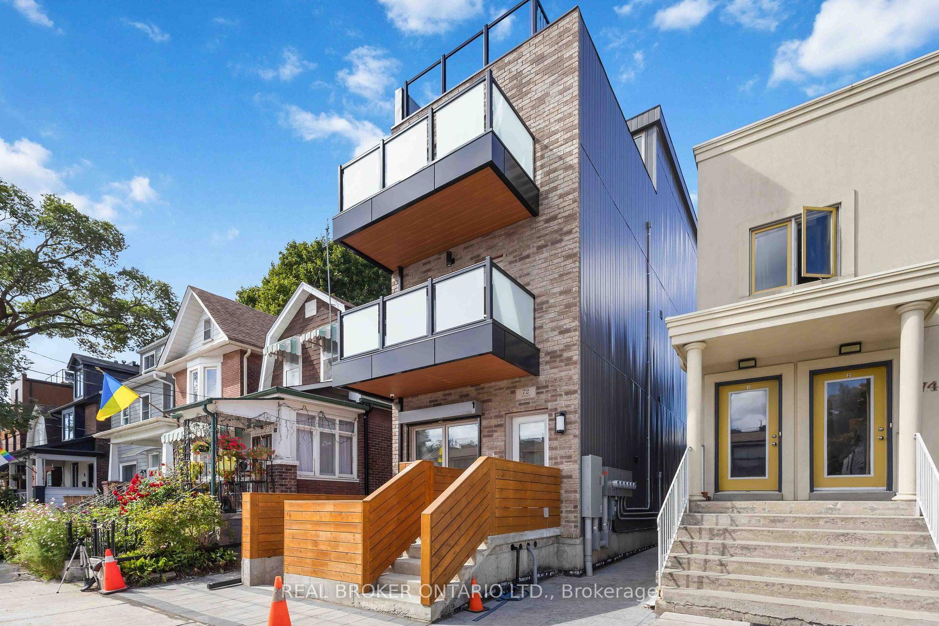 Unit R at Jones House offers 1, 109 square feet of split level living across three levels, thoughtfully designed for both comfort and style.