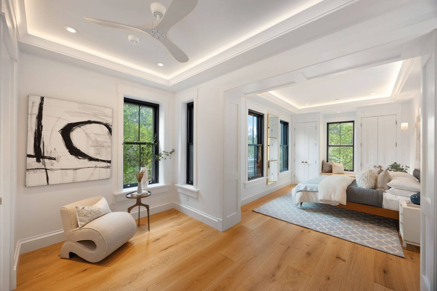 This newly completed five story single family residence is a true classic, offering over 4, 843 square feet of exquisitely finished living space blending timeless elegance with modern design.