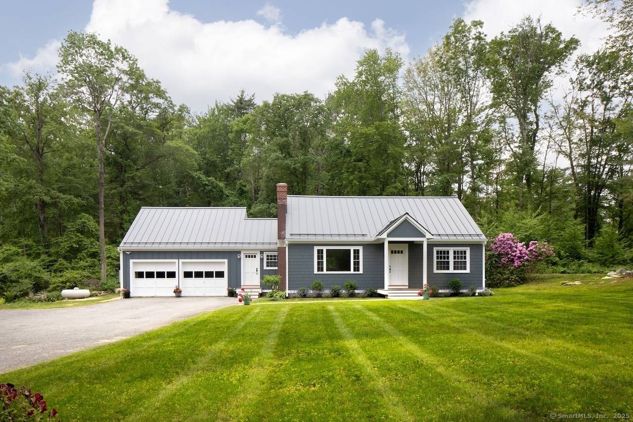 Renovated Sharon Home with Guest Apartment Situated on over 2 beautifully landscaped acres, this adaptable 3 bedroom, 2.