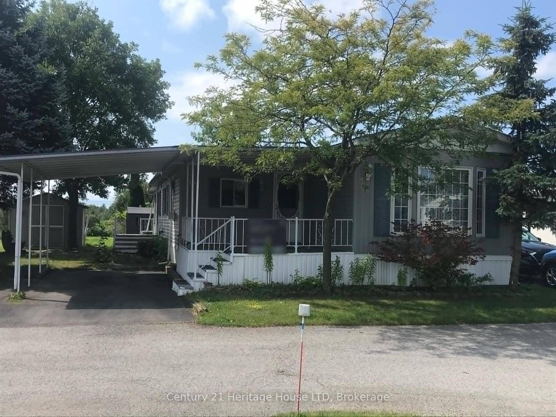 This is a large modular home on a premium lot at the back of the park.