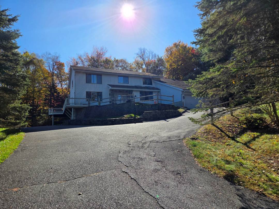 Contemporary home located on a cul de sac.