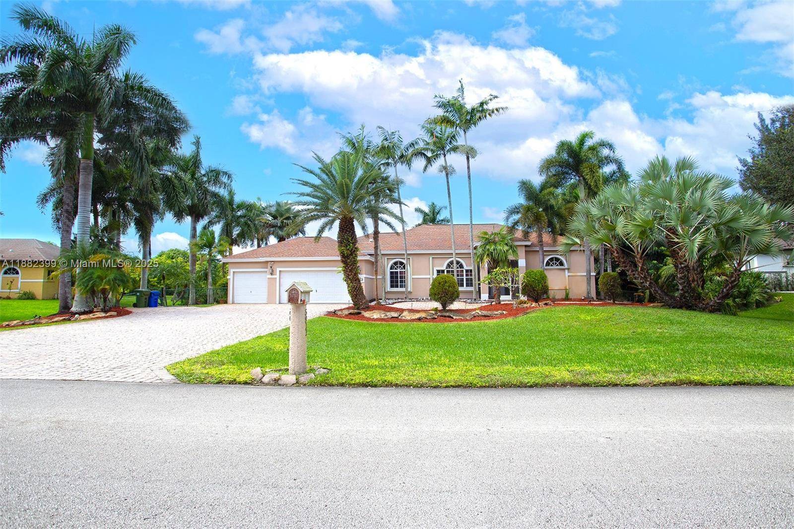Spectacular one story 4 bedrooms 2 1 2 baths, bright and spacious home sitting on a huge 44, 225 sq ft lot, with canal, and a large swimming pool offering ...