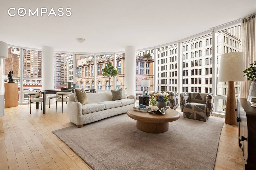 Discover the epitome of urban elegance at 445 Lafayette Street, 9C, a sophisticated 2 bedroom, 2 bathroom corner residence nestled in the vibrant heart of NoHo.