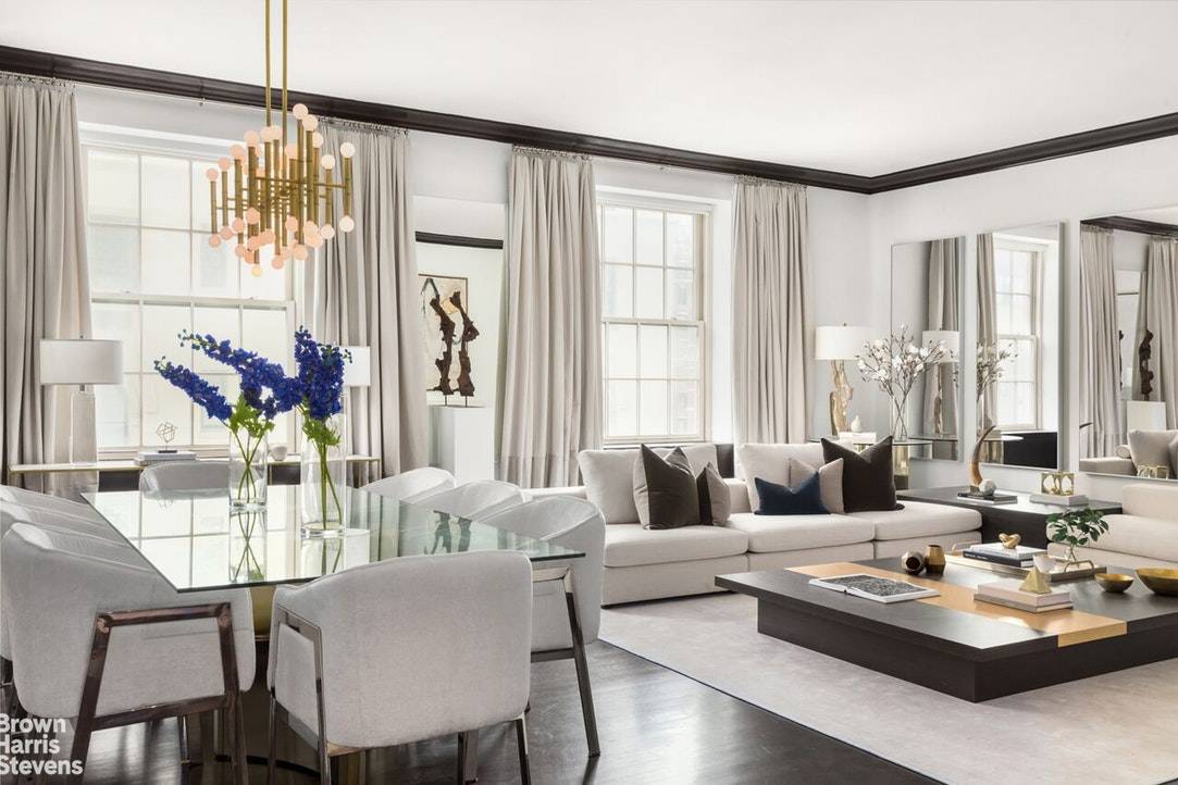 LUXURY MINGLES WITH STUNNING CONTEMPORARY DESIGN The introduction to this 6 room originally 7 prewar residence begins with a walk through a wide and grand gallery, ideal for displaying art.