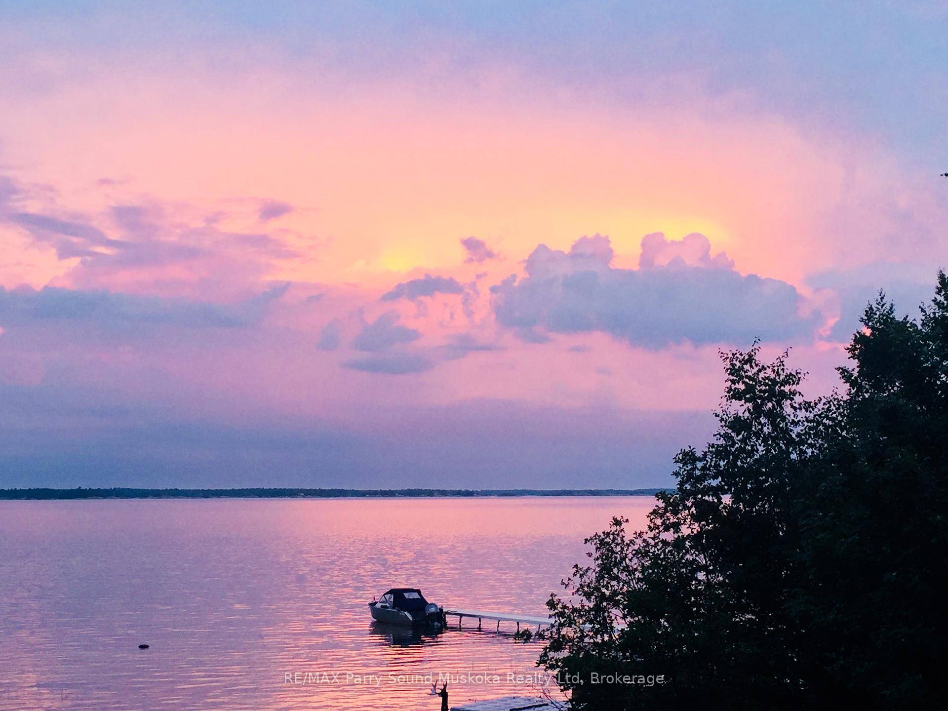 A short boat ride from the marina.