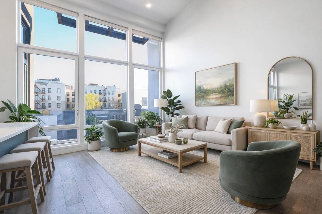 Welcome to Penthouse 4B, a stunning 3 bedroom, 2 bath penthouse offering 754 square feet of private outdoor space, including a wrap around roof deck and a large balcony just ...