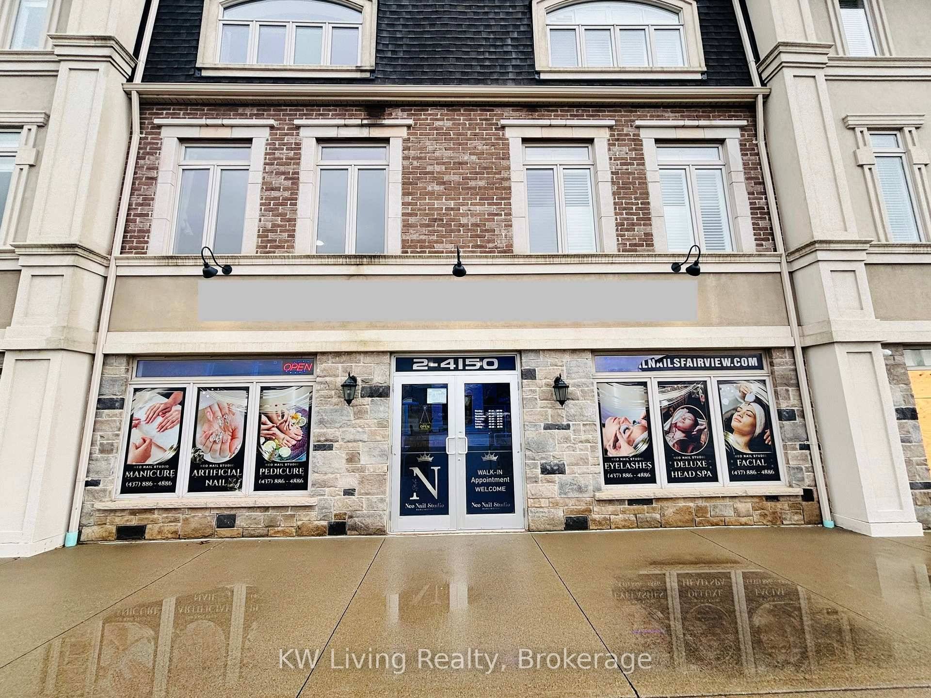 Turn key nail and beauty salon for sale in a prime Burlington location, directly across from Fairview Gardens Plaza on a busy commercial corridor with bright storefront exposure onto Fairview ...