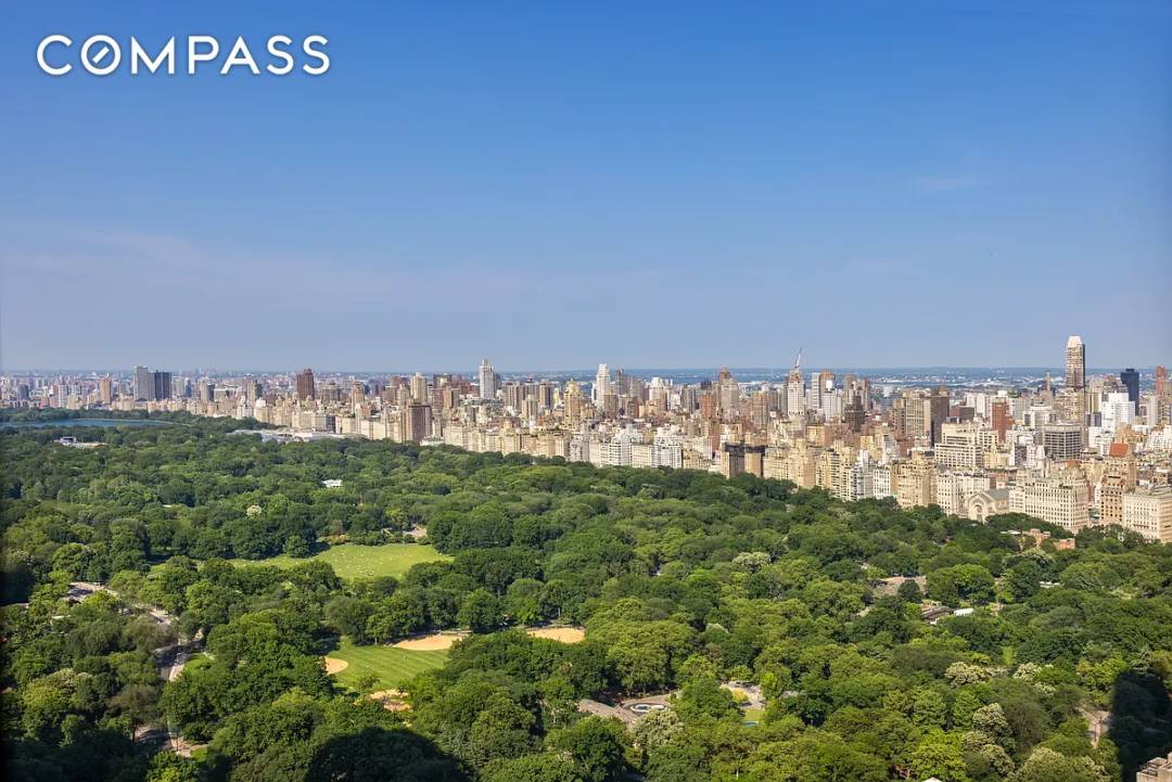 Stunning Central Park and Hudson River views define this prestigious two bedroom, two and a half bathroom corner residence perched above Central Park on the 48th floor.
