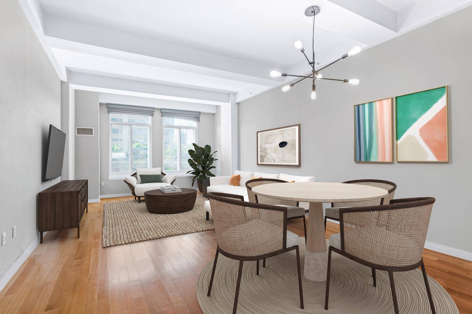 Unit 3C at the esteemed Beacon Tower Condominium is the unique one bedroom in the heart of Dumbo that you have been looking for !