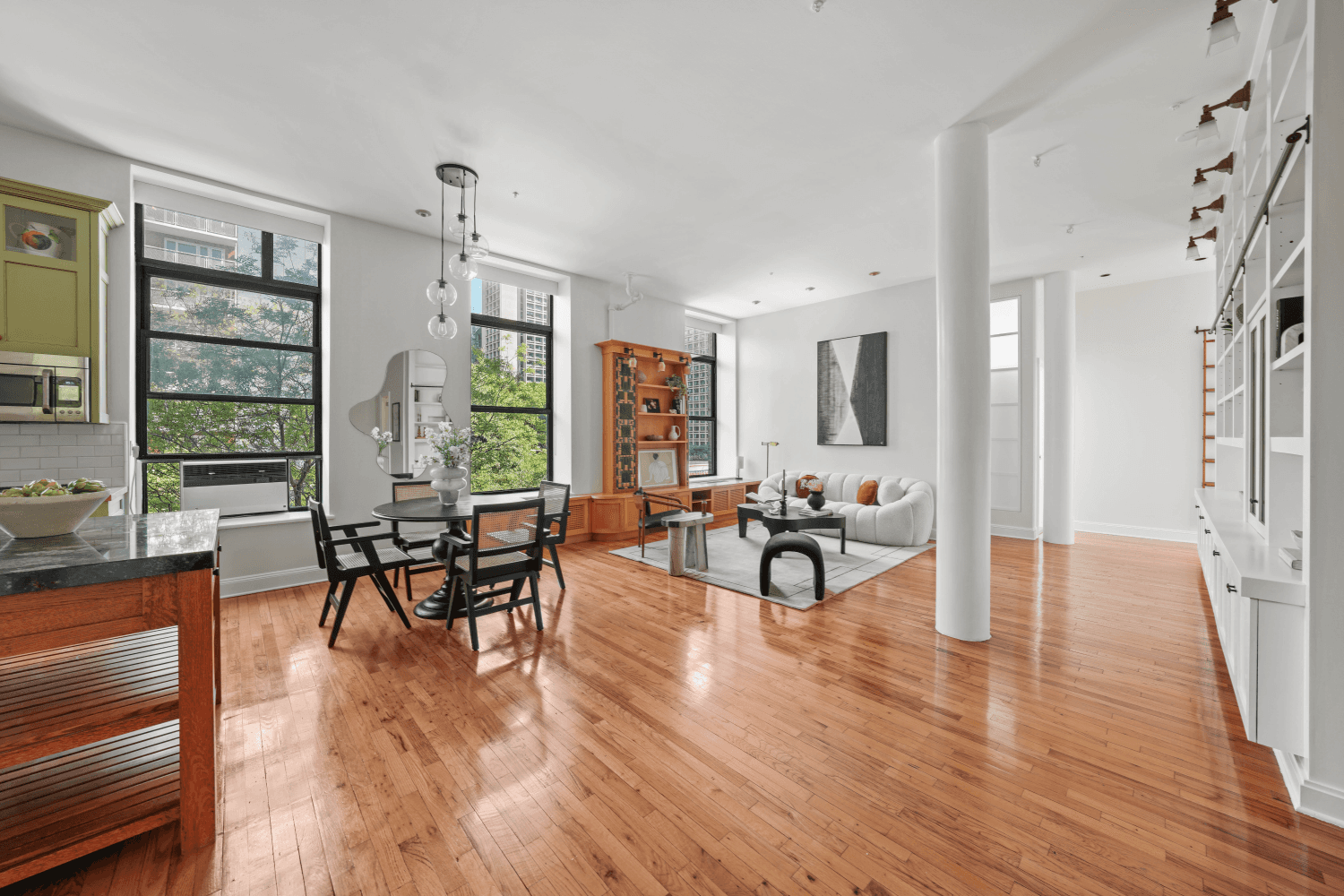 Experience a charmed Greenwich Village lifestyle in this chic corner co op two blocks from Washington Square Park.