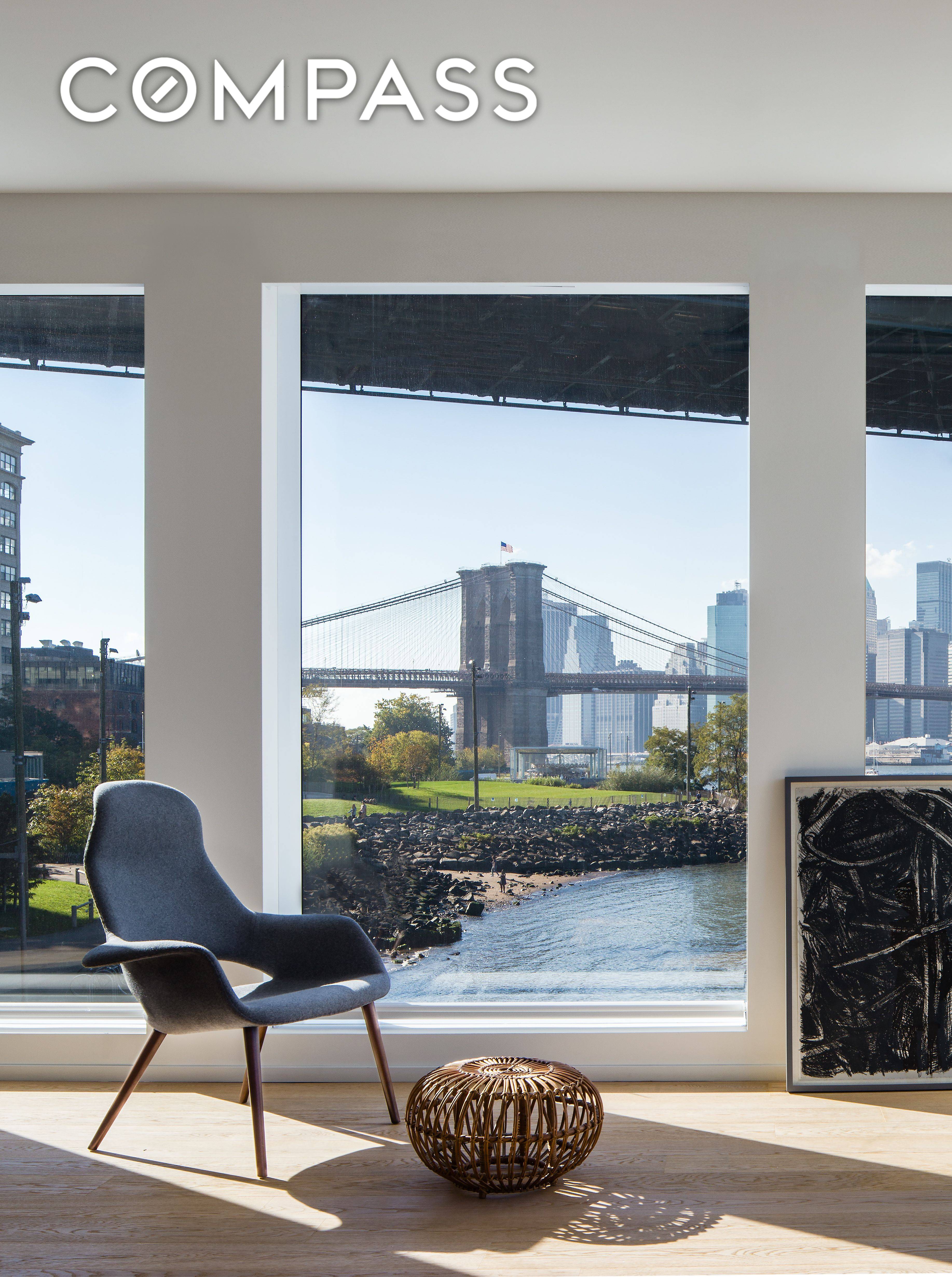 Experience luxury living at its finest in this stunning waterfront condo nestled in the vibrant DUMBO neighborhood.