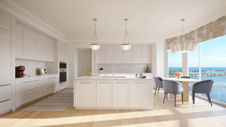 South Tower Residence 503 at South Flagler House captures the essence of waterfront living with 3 BR and 4.