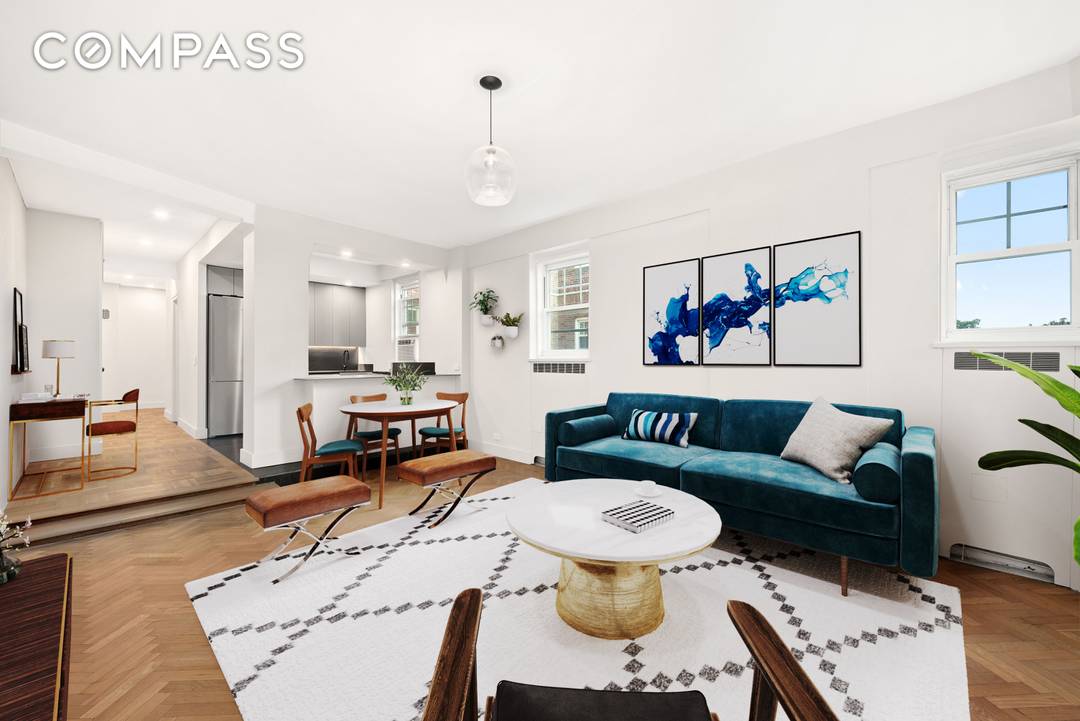 A beautifully renovated 1 bed 1 bath home at 160 Cabrini Boulevard in the coveted Castle Village community of Hudson Heights.