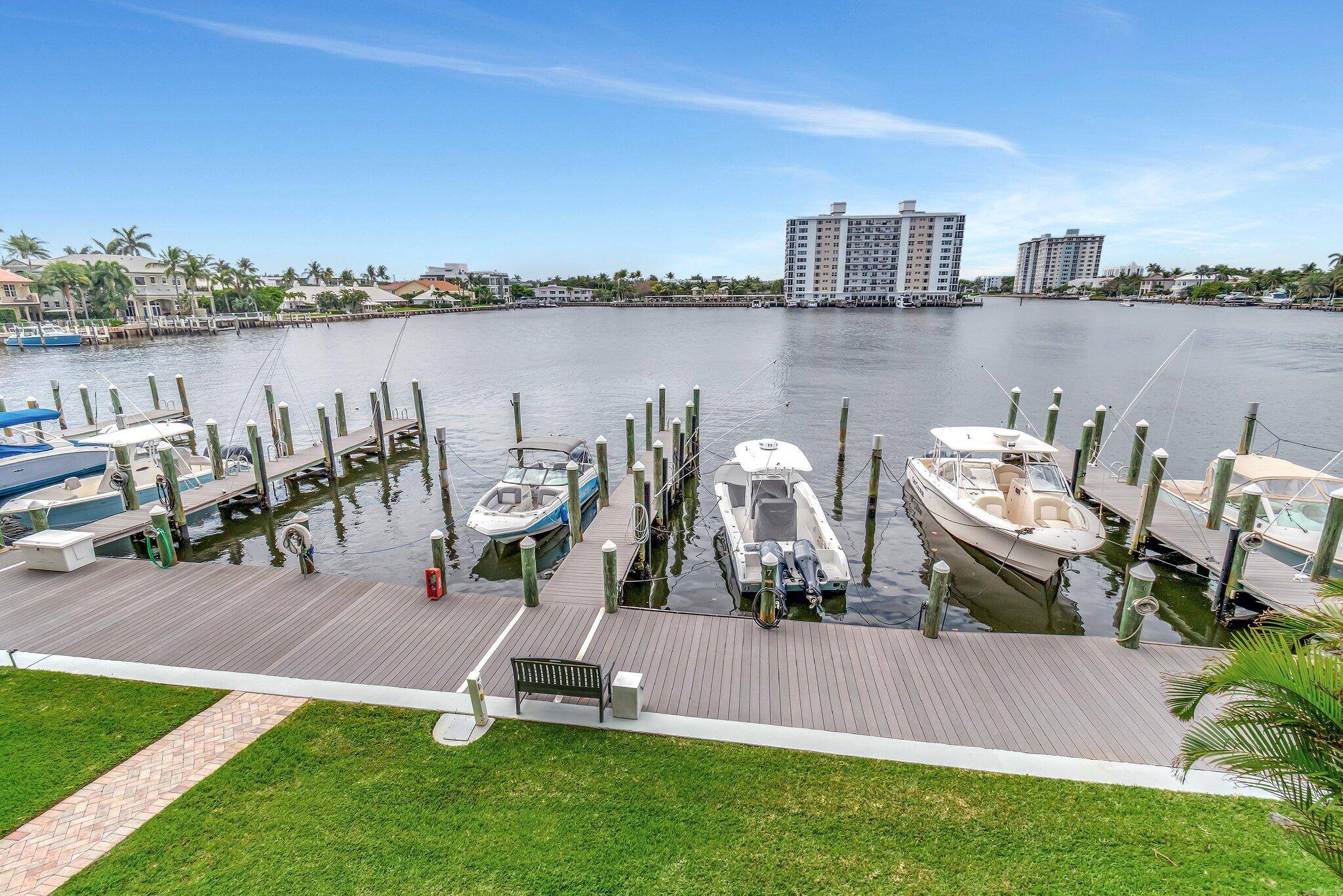 Fabulous Gorgeous Basin and Intracoastal Views Facing South from the Primary Bedroom And Enclosed Private Patio, which could be your Place of Calm Serenity.