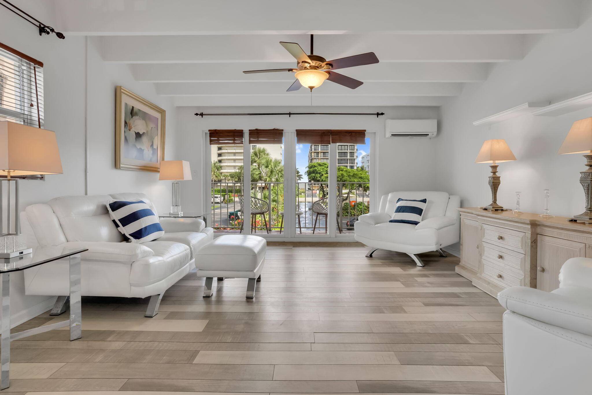 Live by the water ! This beautiful, charming 55 community on the Intracoastal water, across from the Ocean and Beaches.