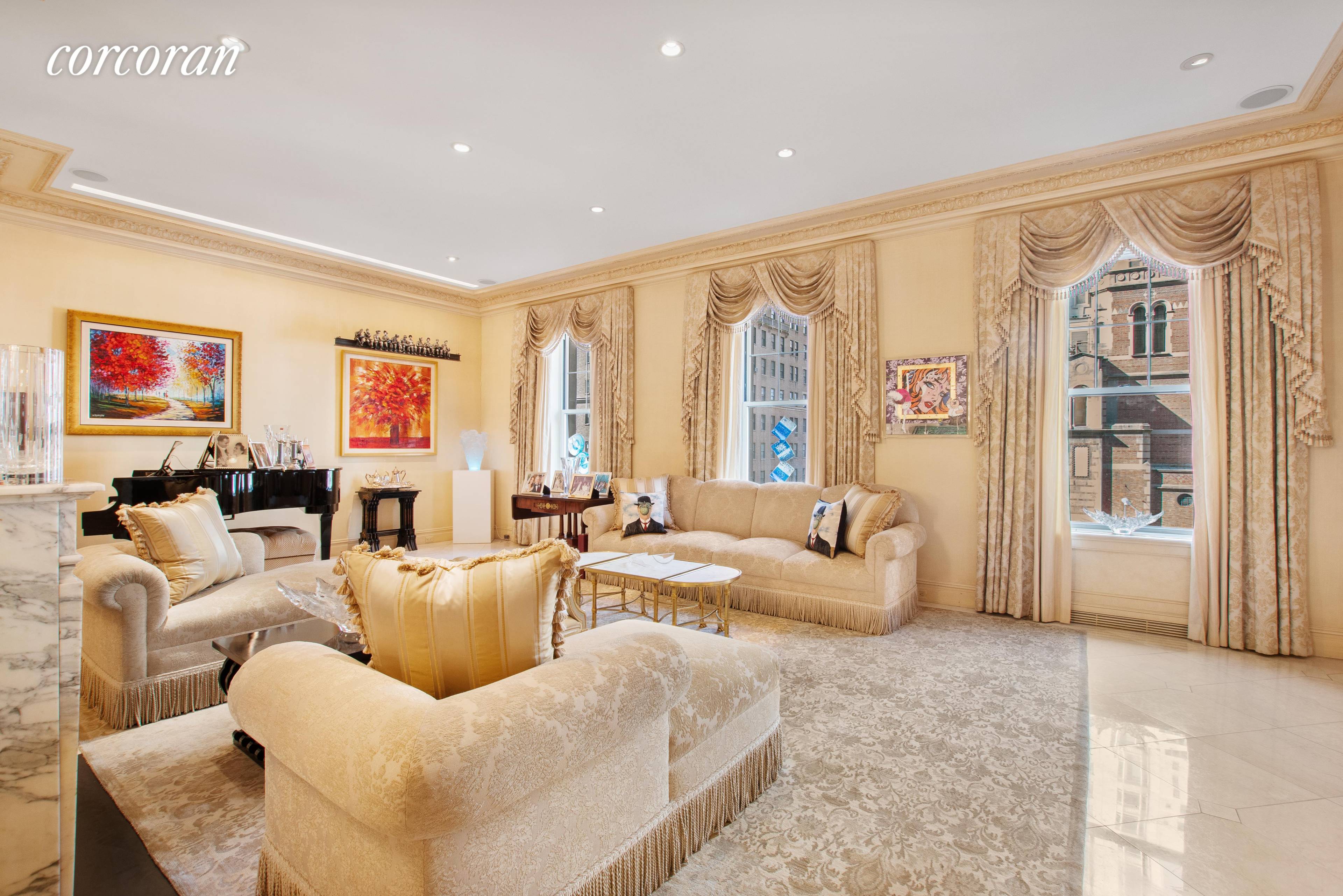 Breathtaking rare Pre War condominium residence located on Park Avenue and 60th street.