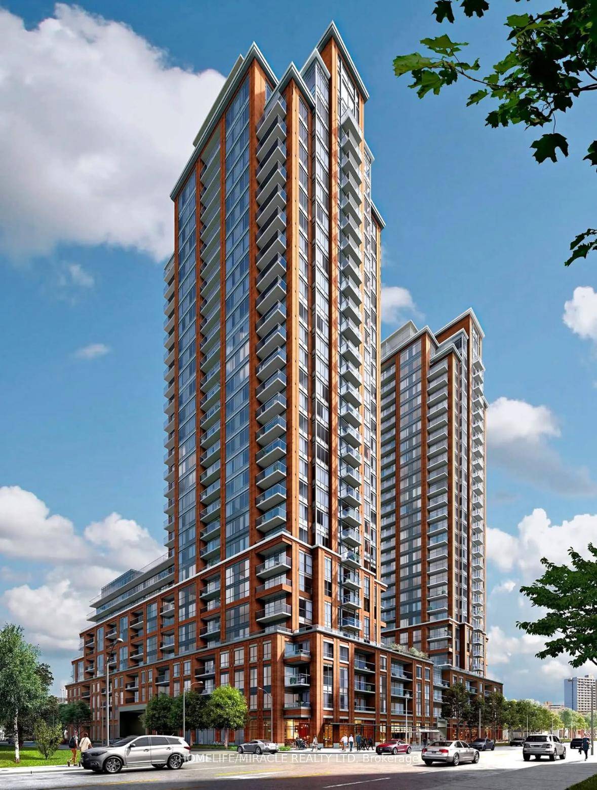 This brand new condo at Pinnacle Toronto East offers two bedrooms plus a den, two bathrooms, and 960 square feet of stylish living space with 9 foot ceilings.