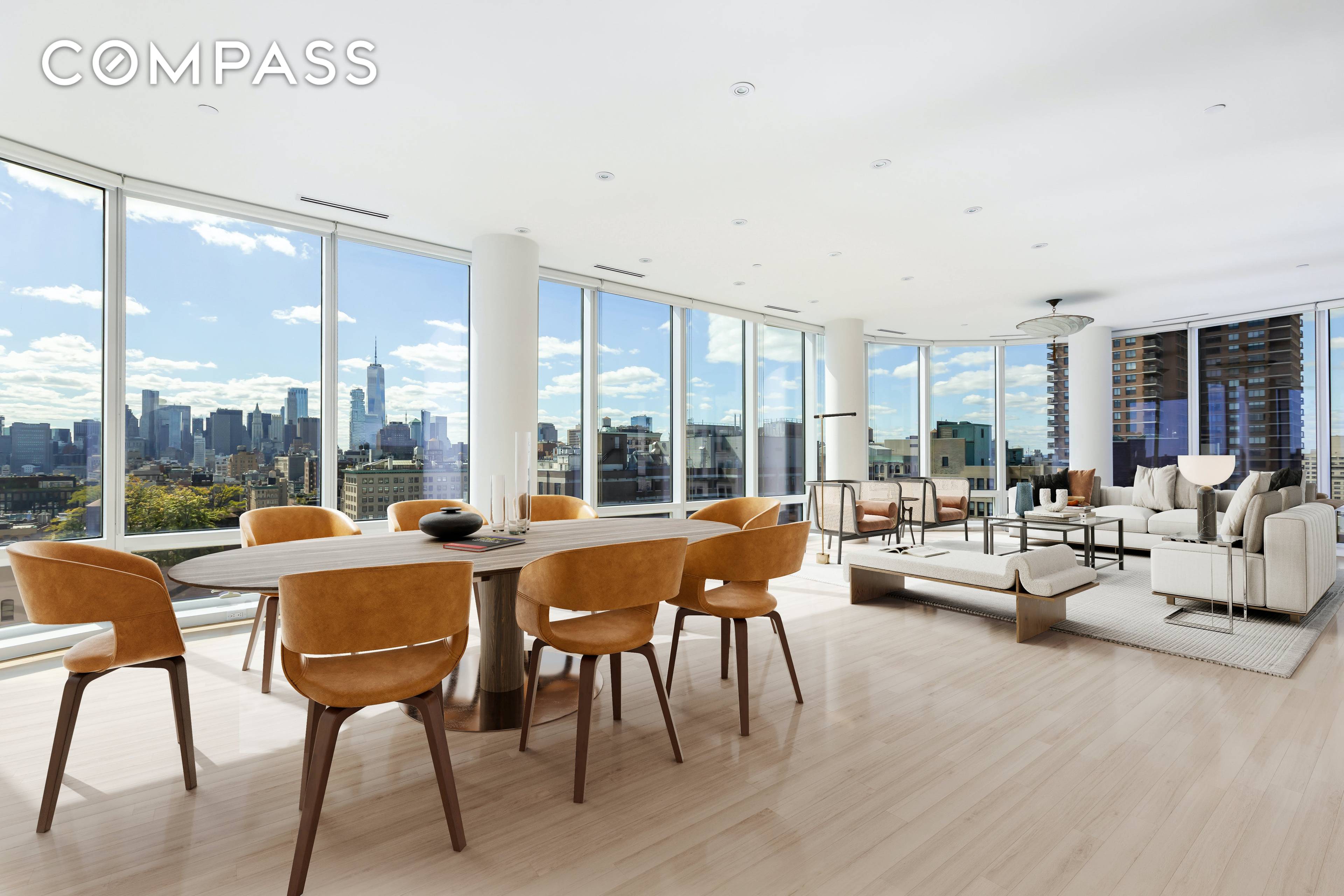 Rarely available half floor residence in one of the most distinguished full service towers in New York City, The Astor Place.