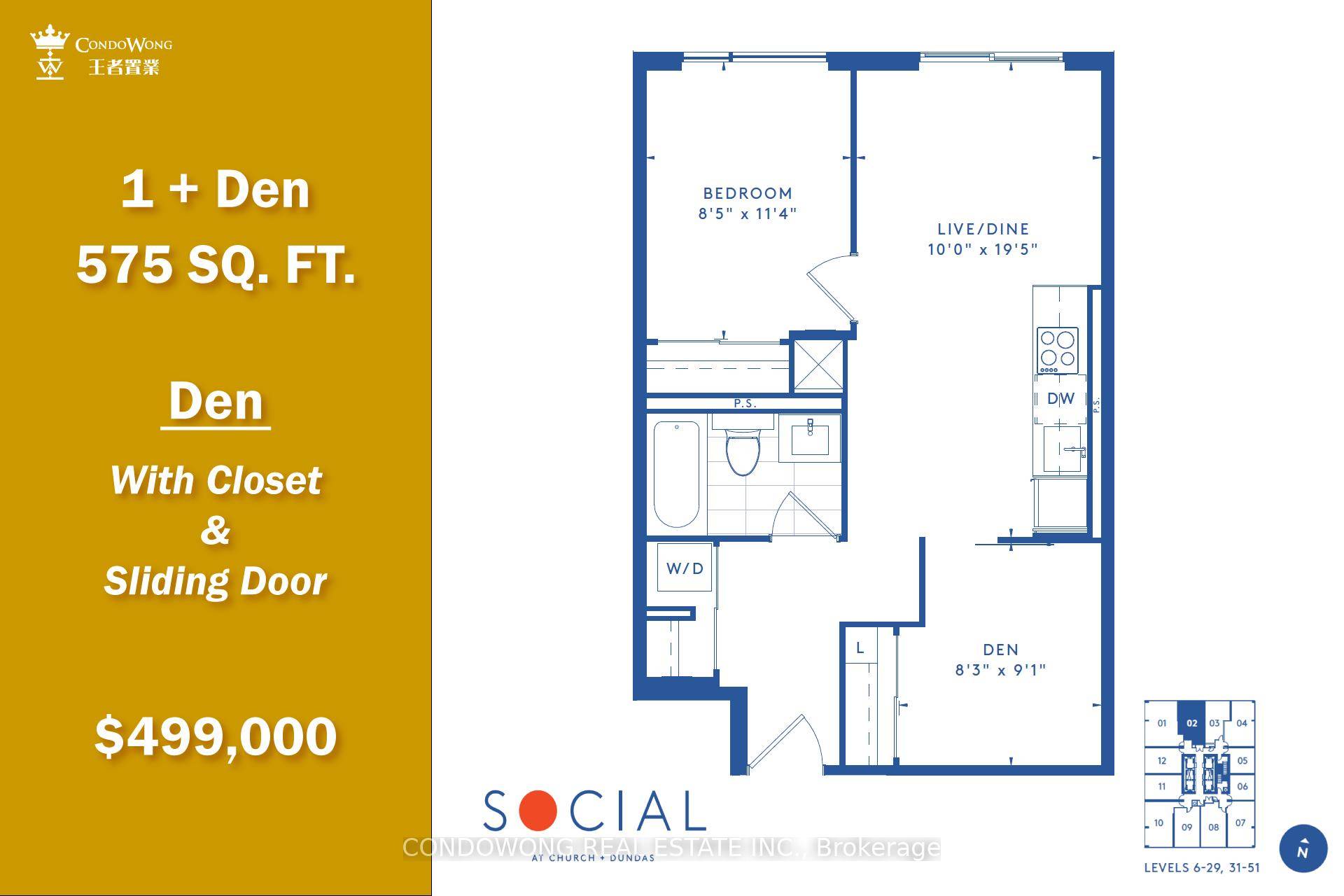 Feels Like a 2 Bedroom in the Heart of Downtown Toronto !