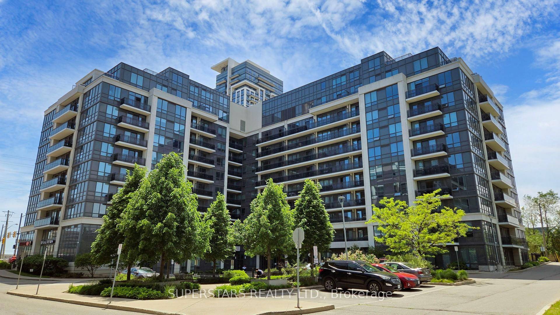 Rare Opportunity To Have The Best Unimpeded South View Penthouse In The Prestigious Royal Gardens, Freshly painted and renovated with hardwood floor, featuring a marble countertop and backsplash in the ...