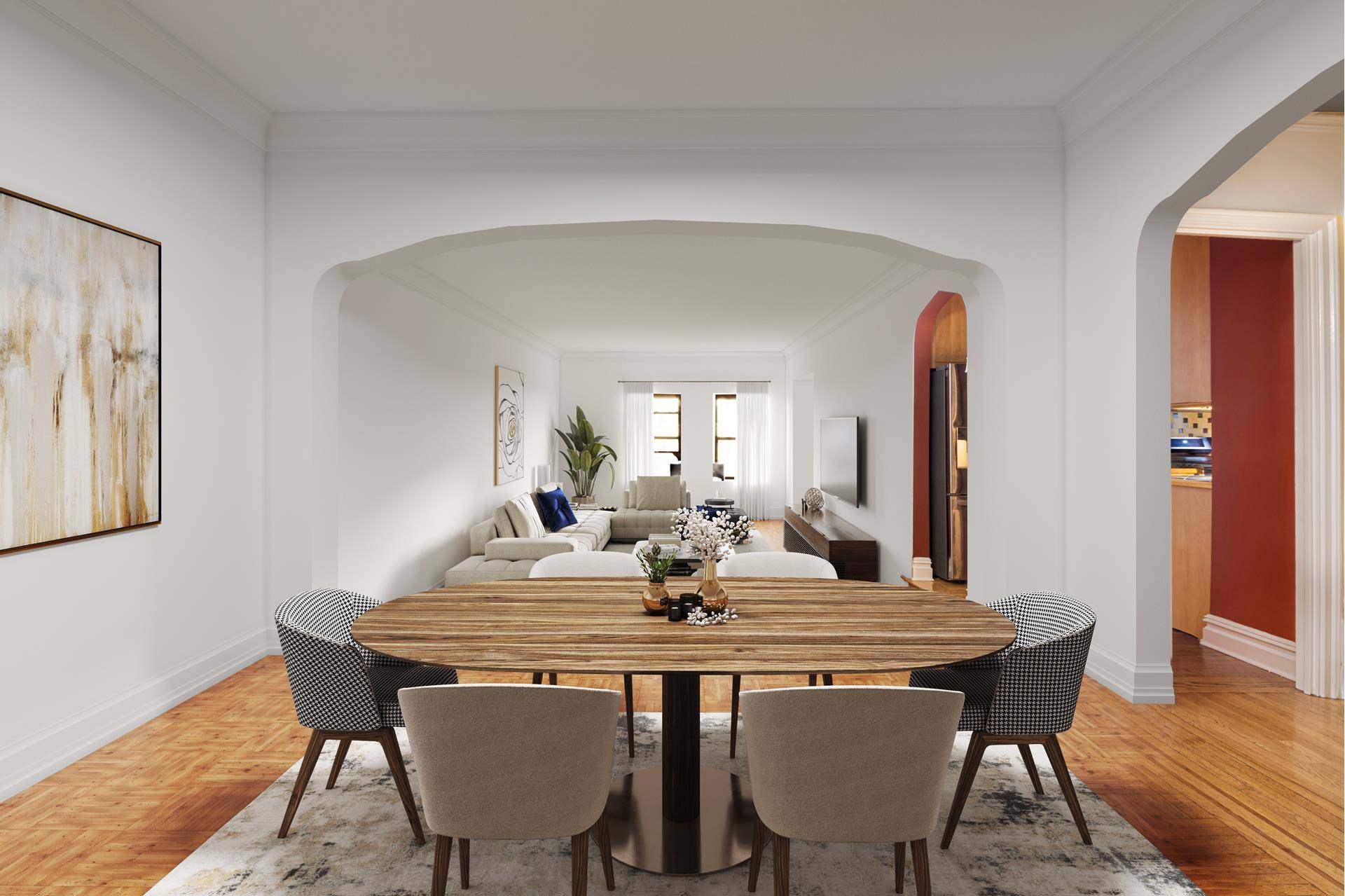 This beautifully renovated 2 bedroom, 2 bathroom residence offers a spacious and inviting layout, featuring a separate dining area that flows seamlessly into a large sunken living room overlooking 86th ...