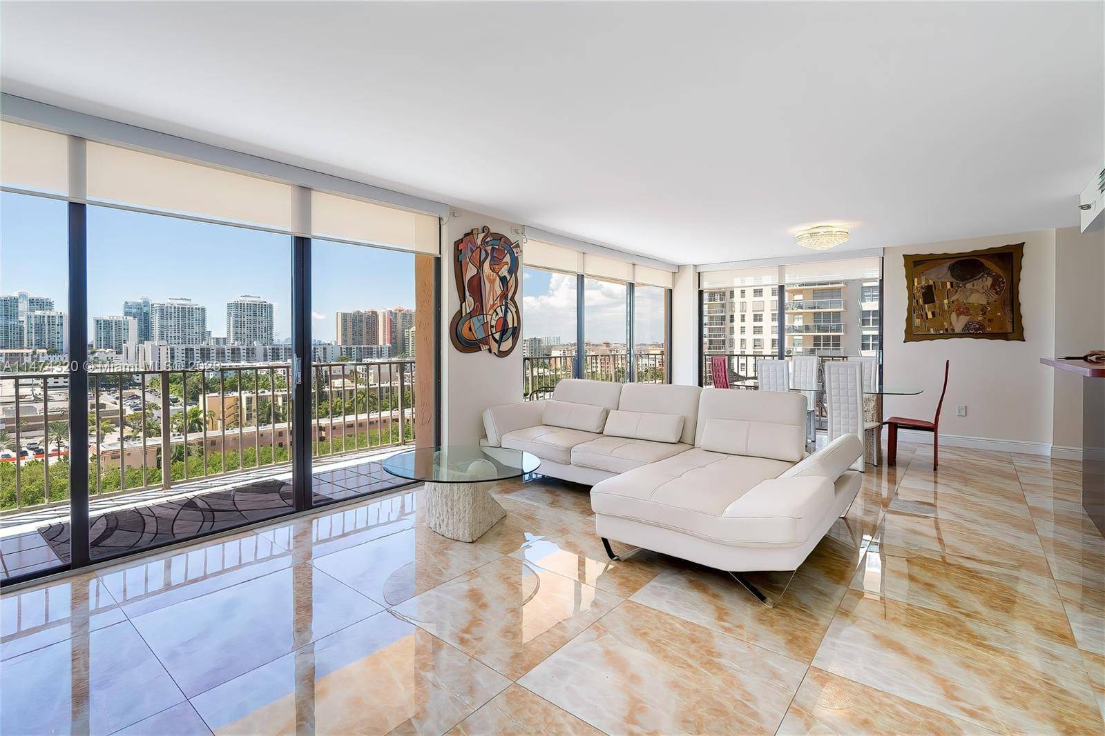 Amazing three bedrooms and three baths at desirable Sunny Isles Beach.