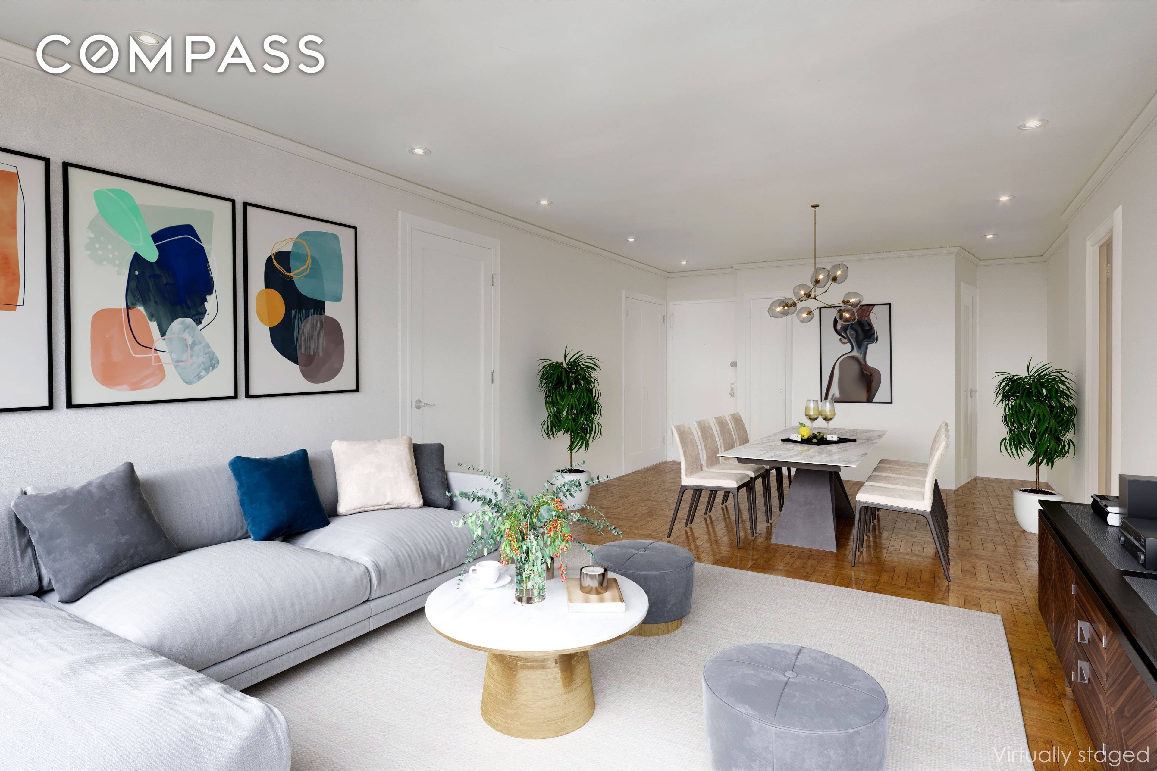 A high floor and sun drenched 3 Bedroom, 2 Bathroom apartment is a wonderful place to call home.