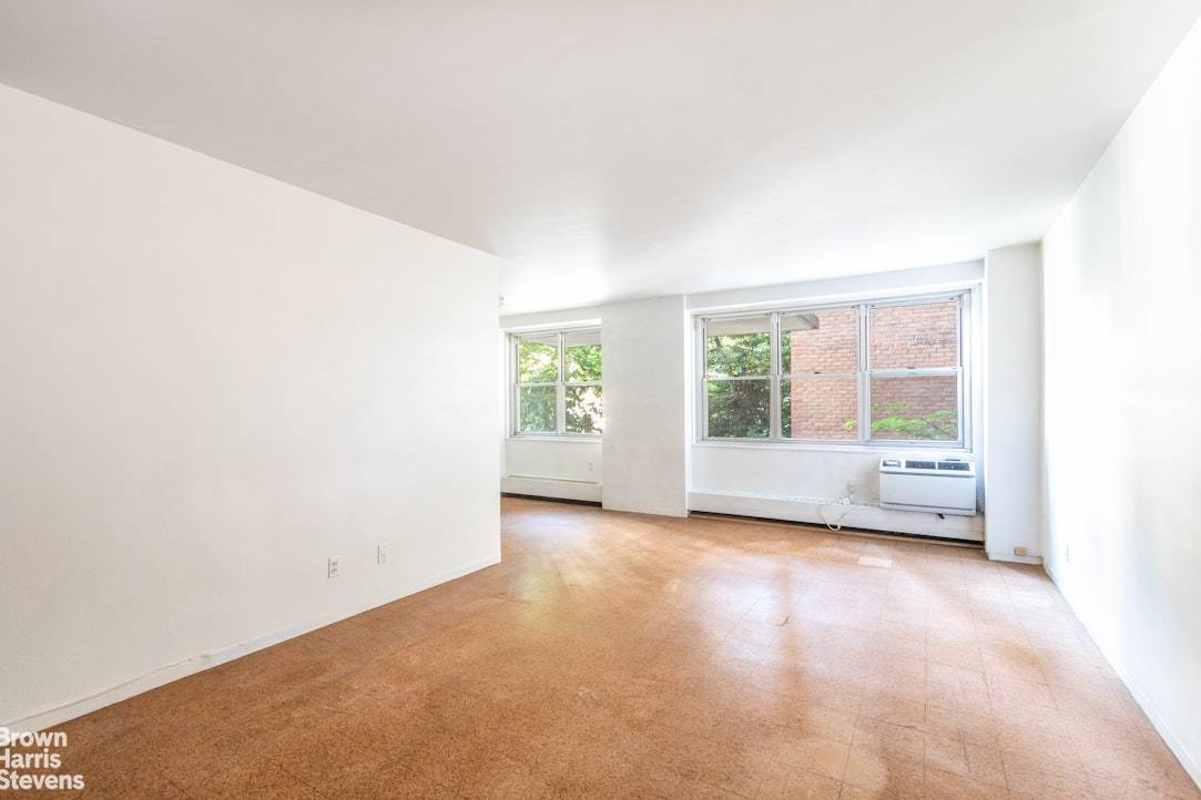 Bring your contractor and your imagination to create your own vision in this blank slate, affordable, one bedroom, one bath home, on the second floor of this Lincoln Square cooperative.