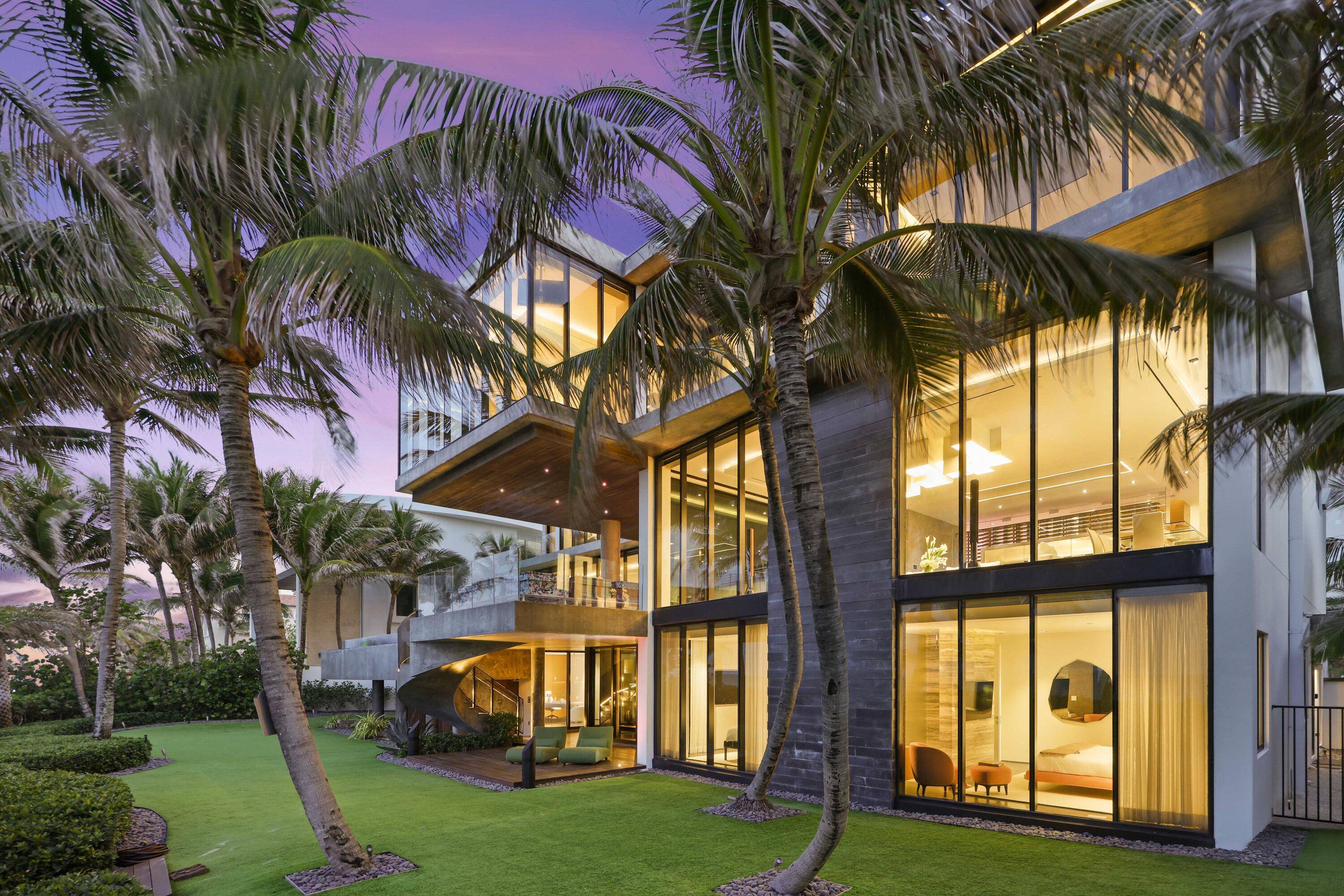 This exquisite custom built oceanfront estate is a true masterpiece of modern luxury, designed to deliver a five star resort lifestyle at home.