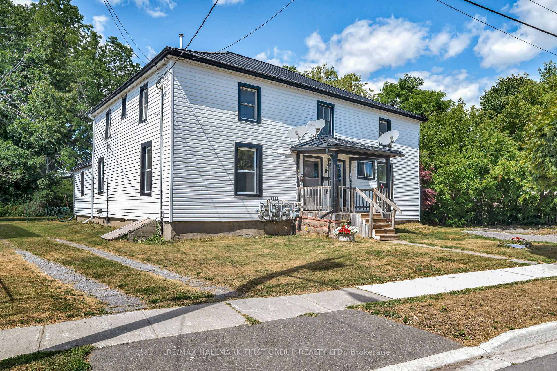 Fully vacant 4 Plex available in historic downtown Cobourg.